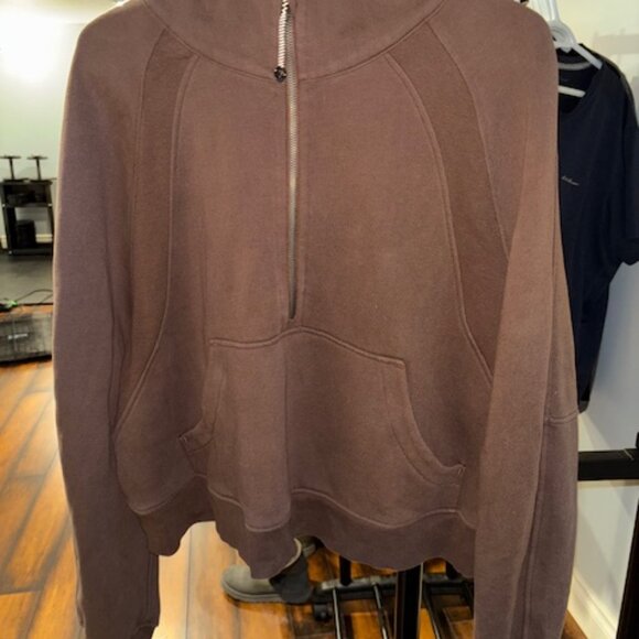 Lululemon Scuba Oversized Half-Zip Hoodie Java - Picture 4 of 6